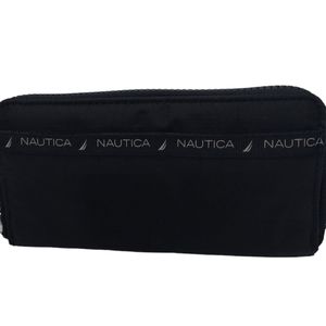 Nautica Captain's Quarters Wallet / Zip Around Clutch Black